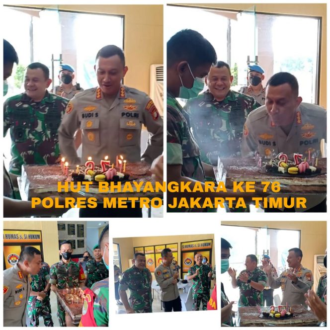 
					Dandim 0505/Jakarta Timur Berikan Surprise Pada Kapolres di HUT Bhayangkara ke-76