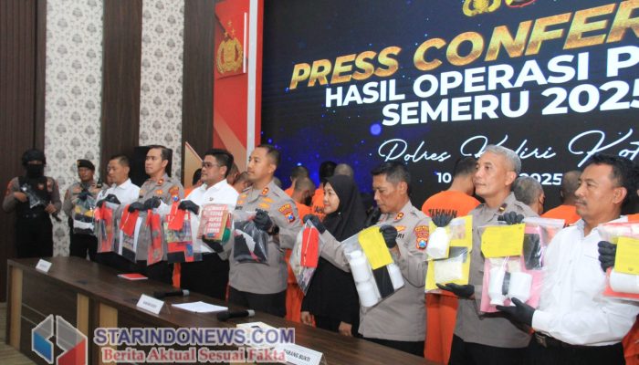 12 Hari Operasi Pekat Semeru 2025 : Polres Kediri Kota Tangkap 21 Tersangka dari Berbagai Kasus